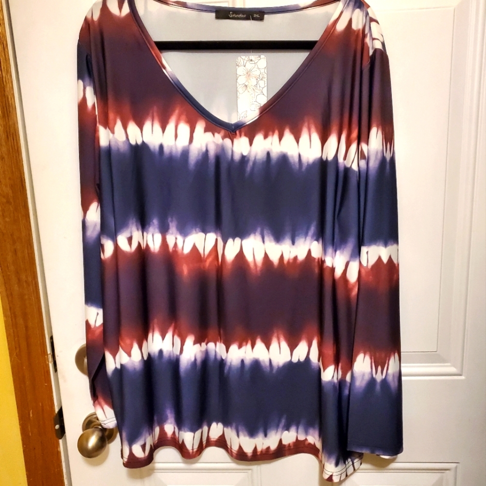 Sakurifina tie dye silky knit top-NWT